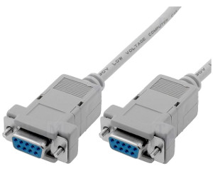 CAB04 - D-sub DB9/DB9 null-modem cable 1.8m