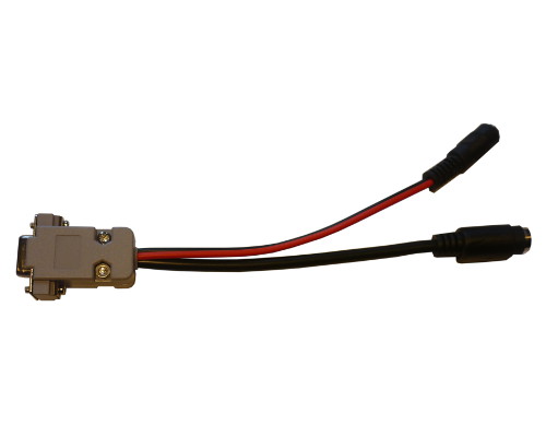 CAB45 - Adapter for BT/Microsat (minidin 6-pin) to DB9 + 5.5/2.1 power